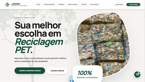 Prévia do site Leandro Reciclagem